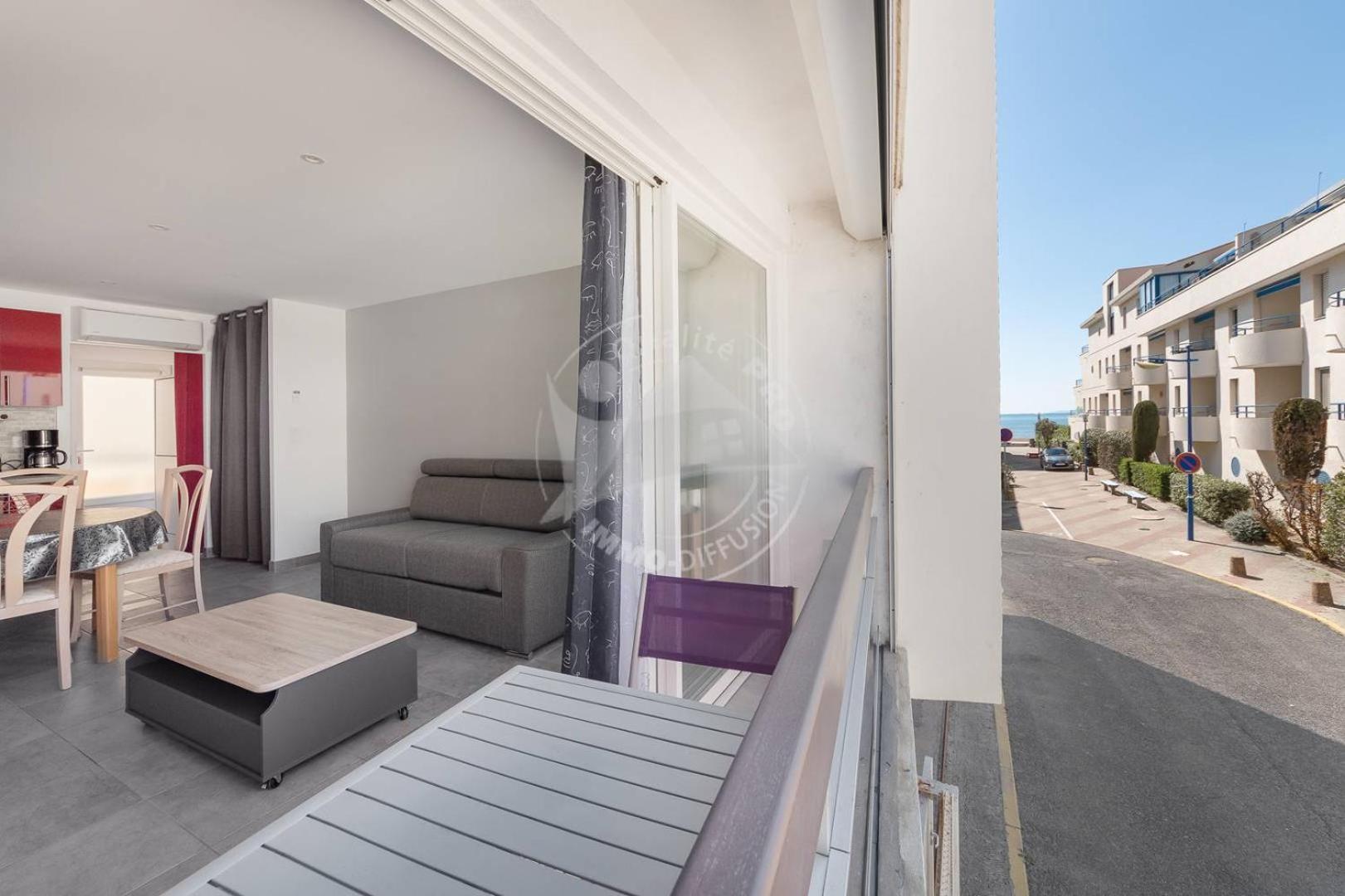 As21512 - Studio Cabine Vue Mer Laterale Avec Parking Prive A 20M De La Plage Le Grau-du-Roi Ngoại thất bức ảnh